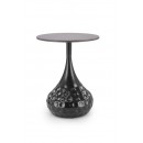 Стол журнальный HALMAR VERDE черный мрамор/черный